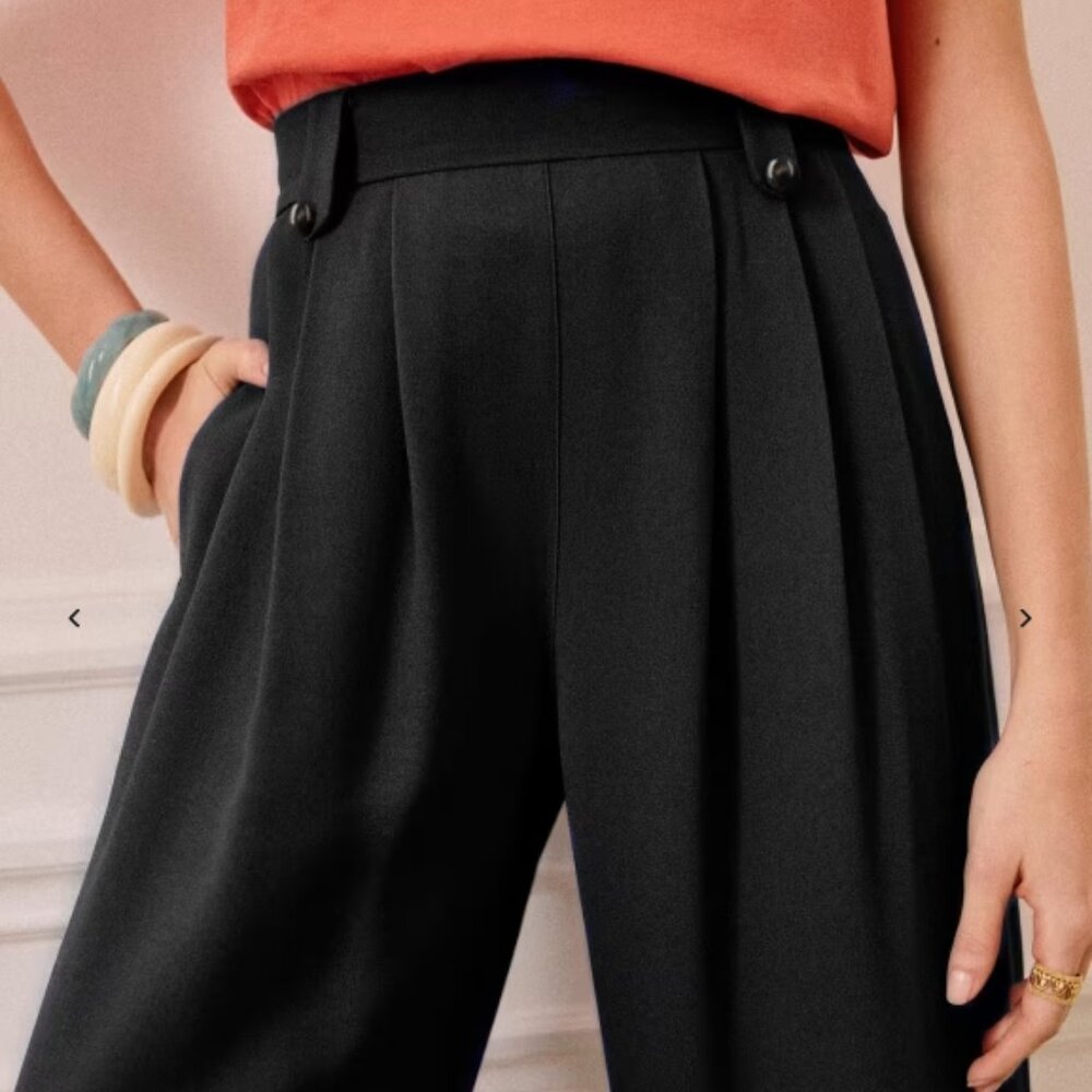 Sezane LouLou Trousers - Black Size 12/44